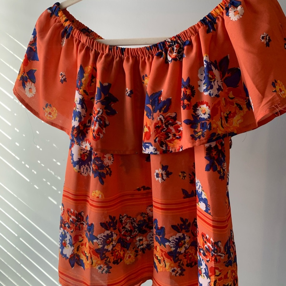 Off the shoulder Lilly white blouse